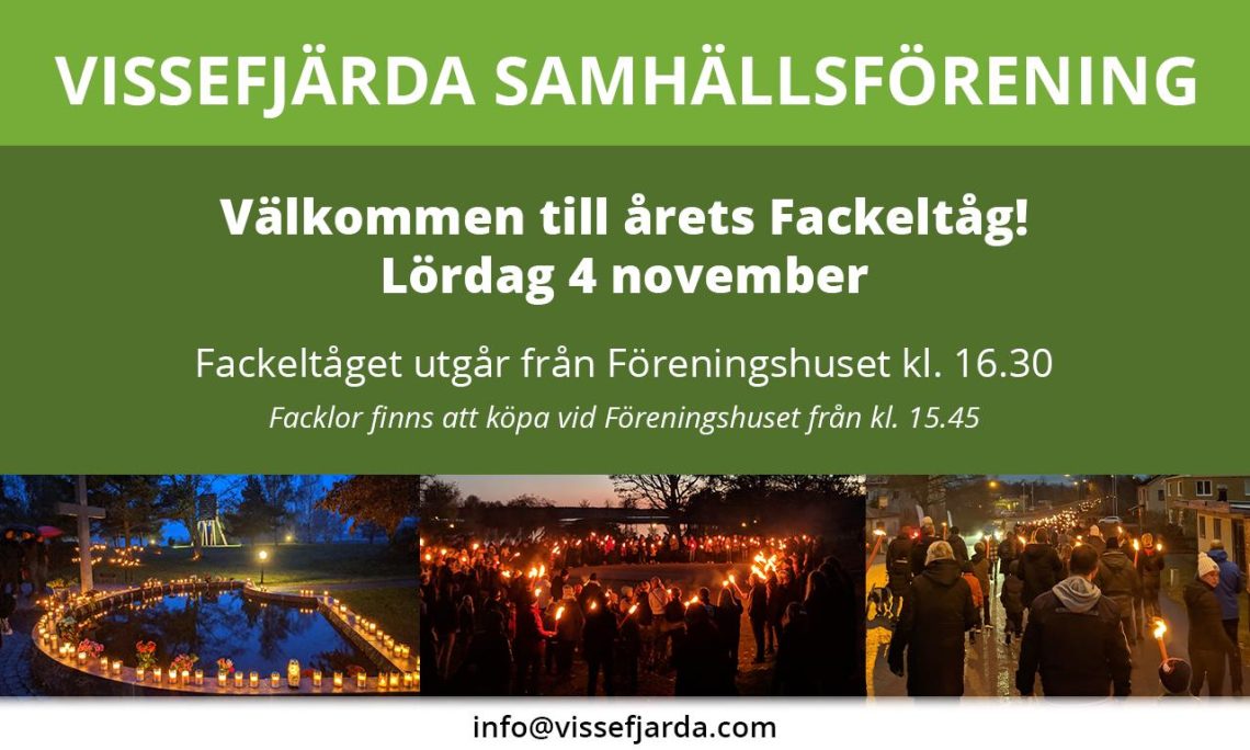 Affisch: Välkommen till årets Fackeltåg!