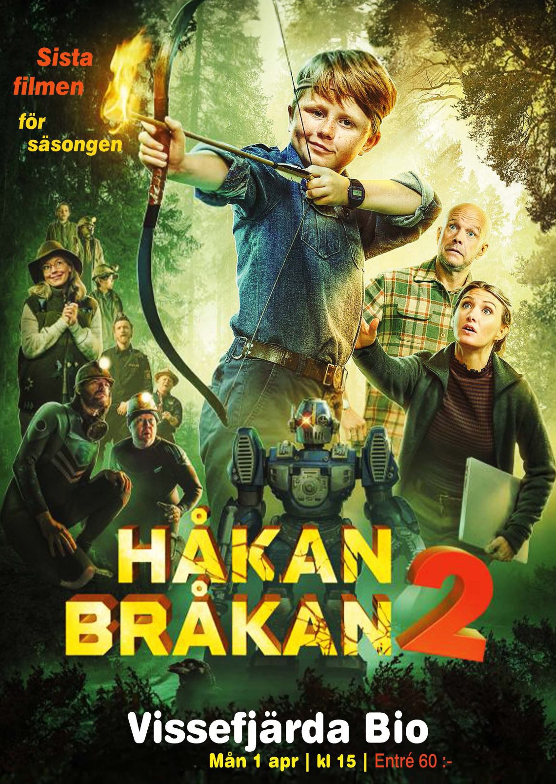 Affisch: Säsongens sista film – 1 apr, kl 15