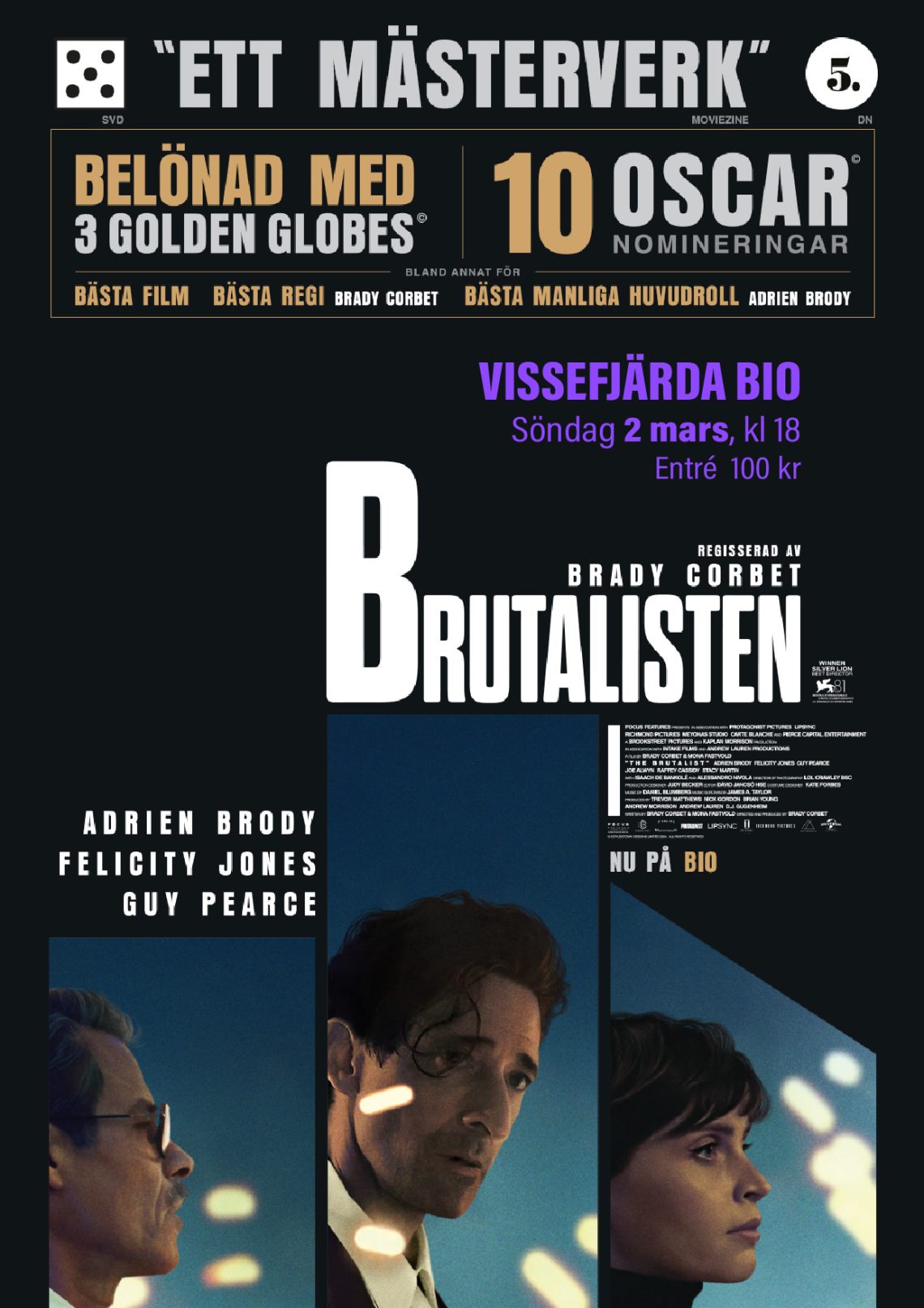 Affisch: Söndagsfilm 2 mars kl 18