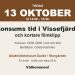 Affisch: Konsums tid i Vissefjärda och kortare filmklipp, 13 oktober kl 14.00–15.30 på Dacke